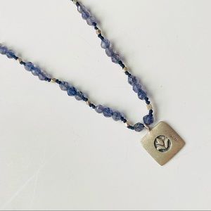 Satya jewelry Lotus iolite necklace 18”
